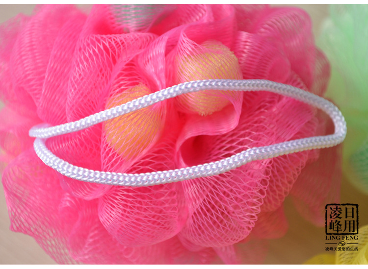 Korean version of foreign trade large bath ball, bath flower bath ball, colorful high-quality bath ball flower scrubbing bath artifact, bath products