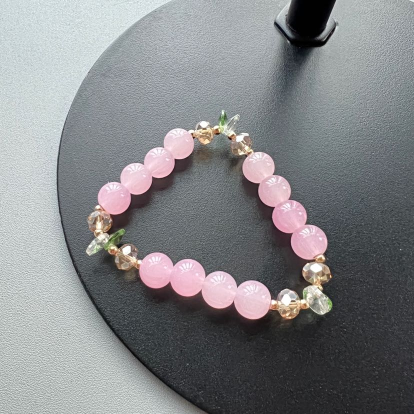 Small and niche colored bracelets, stone bursting beads, crystal bracelets, high-sensitivity bracelets, bracelets, accessories, jewelry, gifts