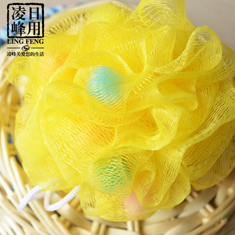 Korean version of foreign trade large bath ball, bath flower bath ball, colorful high-quality bath ball flower scrubbing bath artifact, bath products
