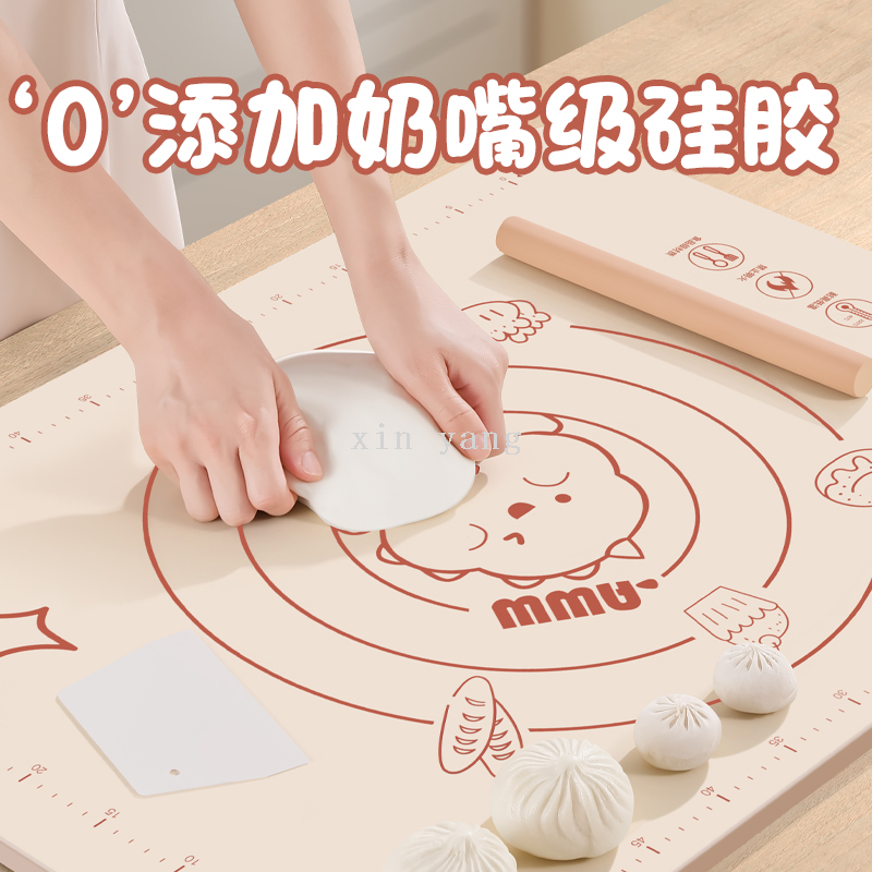 Silicone pads for household use, including large kneading pads and baking pads. Food grade silicone panel baking and rolling pads