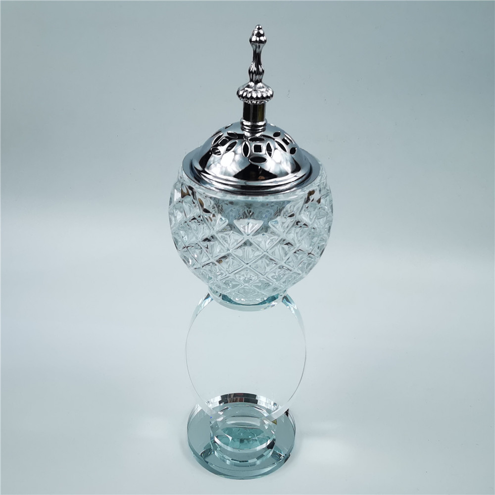 Home Furnishings Crystal Incense Burner Aromatherapy Burner Incense Burner Charcoal Burner Muslim Halal Arab Factory Direct Sales