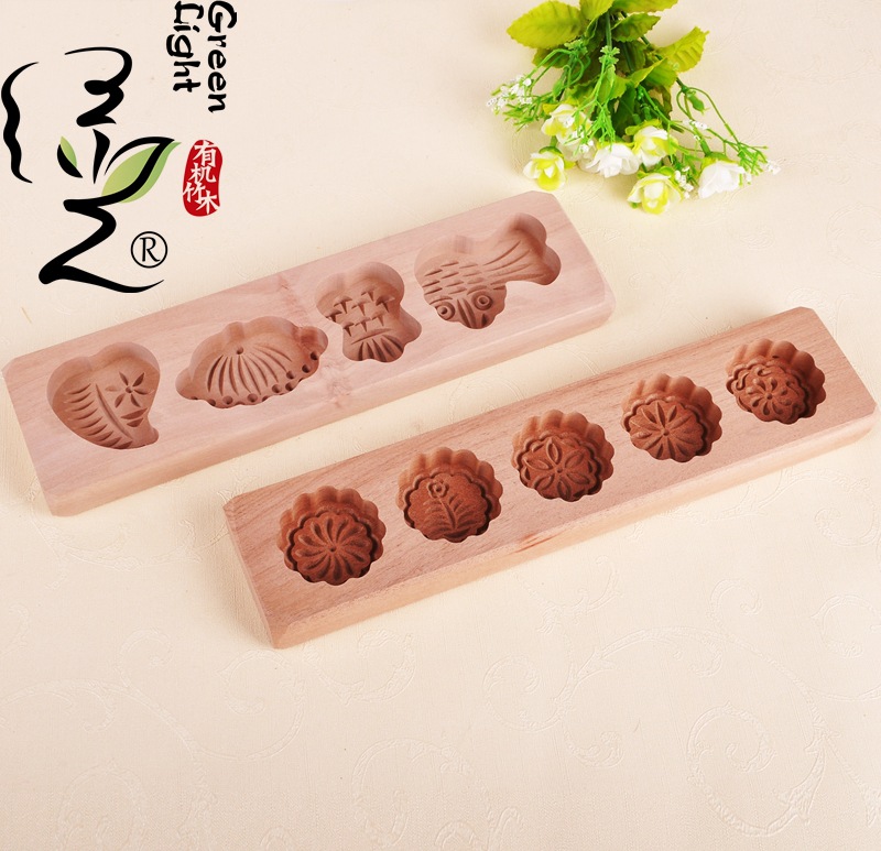 Green light cake mold New multi shape wooden mold Cong you bing mold Korean kitchen supplies wholesale
