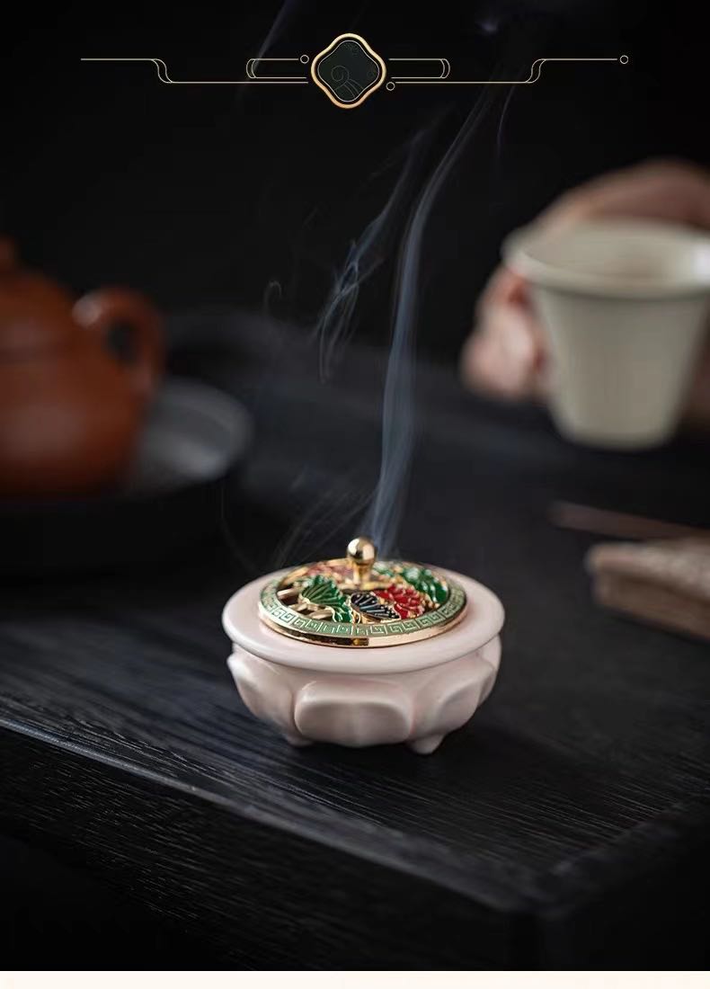 2024 Aroma Burner Ceramic Indian Fragrance Reflux