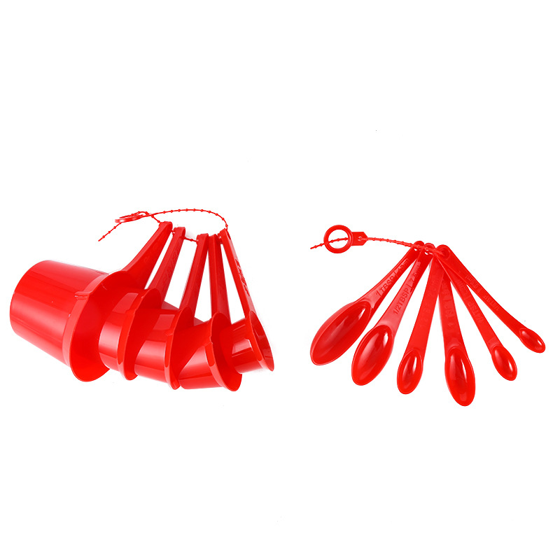 Small tool measuring spoon set 11 pieces PP plastic measuring spoon measuring cup baking tool