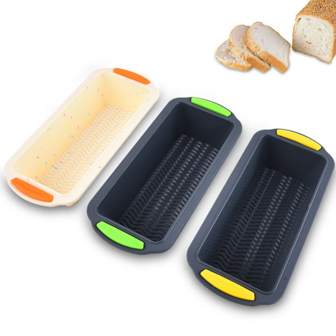 Silicone two-color toast mold cake baking tray DIY toast mold baking tray baking utensils