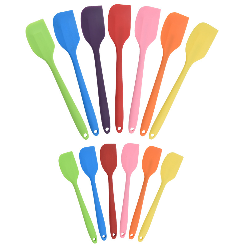 One piece silicone scraper for household kitchen cake, cream spatula, size, butter mixer, baking tool
