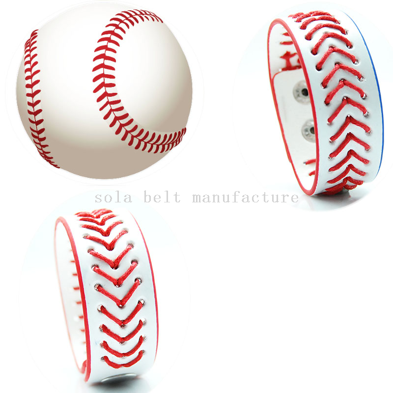 Wire bowling bracelet, leather bracelet, men's and women's simple handmade personalized bracelet, rugby sports bracelet