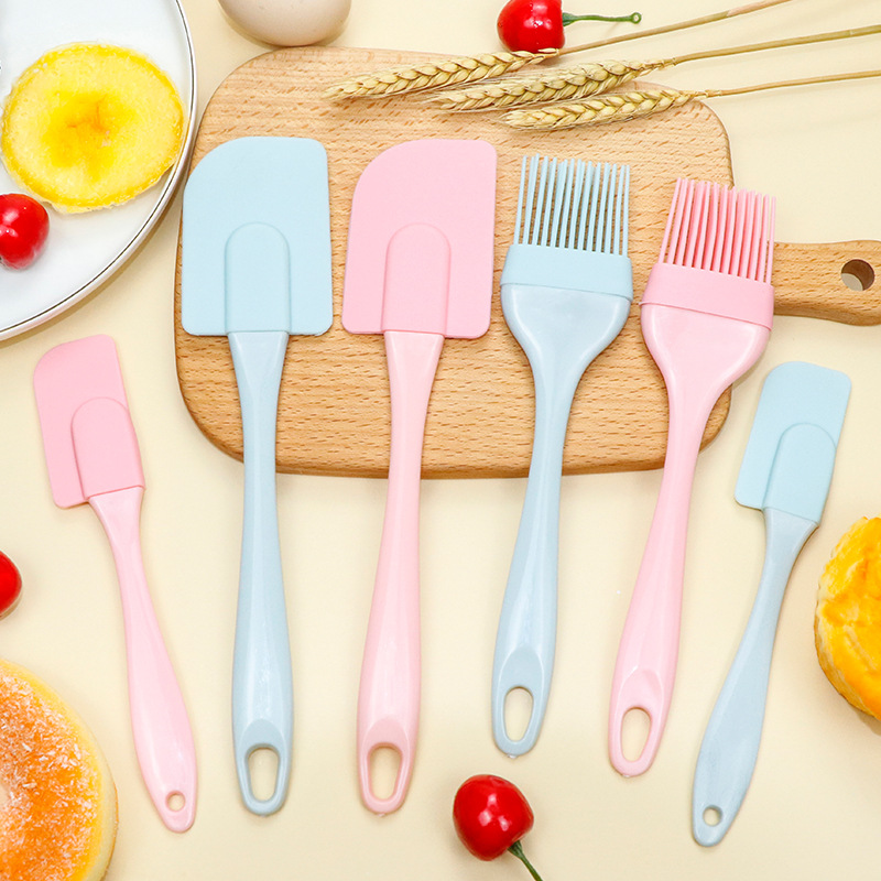 Silicone scraper oil brush 3-piece set cake scraper cream scraper sauce brush baking tool set 3-piece set