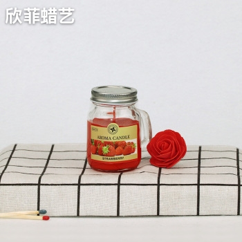 Glass Aromatherapy Candle Set Small Handle Household Candlelight Aromatherapy Candle Set Six Decorative Craft Candles
