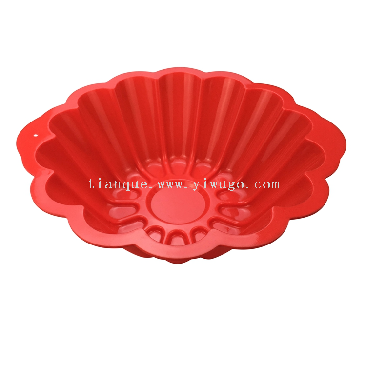 Silicone Qifeng Cake Mold for Household Oven Utensils Baking Mold Anti slip Thick Circular Kitchen Cake Mold