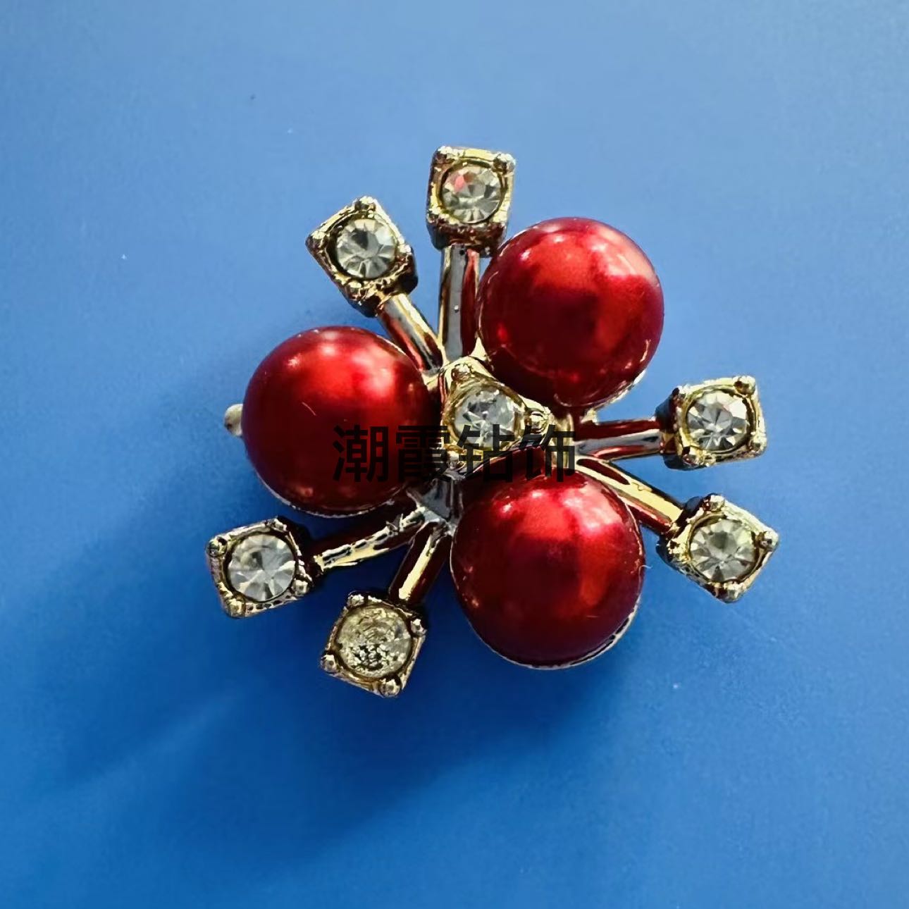 Baroque style three pearl alloy flower centerpiece accessories, flower plate buckles, DIY necklaces, bracelets, materials