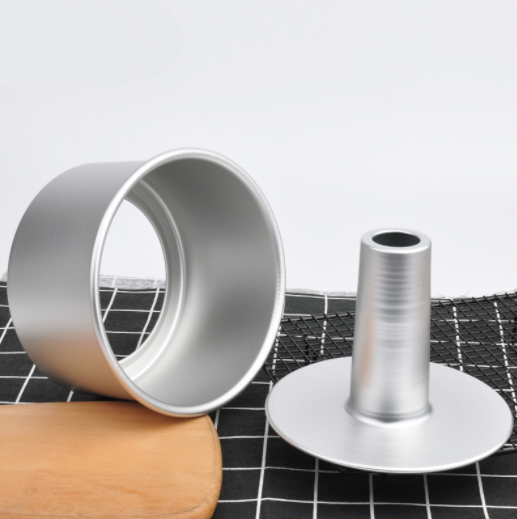 Baking mold 8-inch plus high hollow active bottom Qifeng cake mold aluminum alloy Qifeng cake mold 0.8mm thick