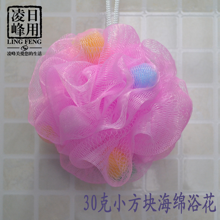Korean version of foreign trade large bath ball, bath flower bath ball, colorful high-quality bath ball flower scrubbing bath artifact, bath products