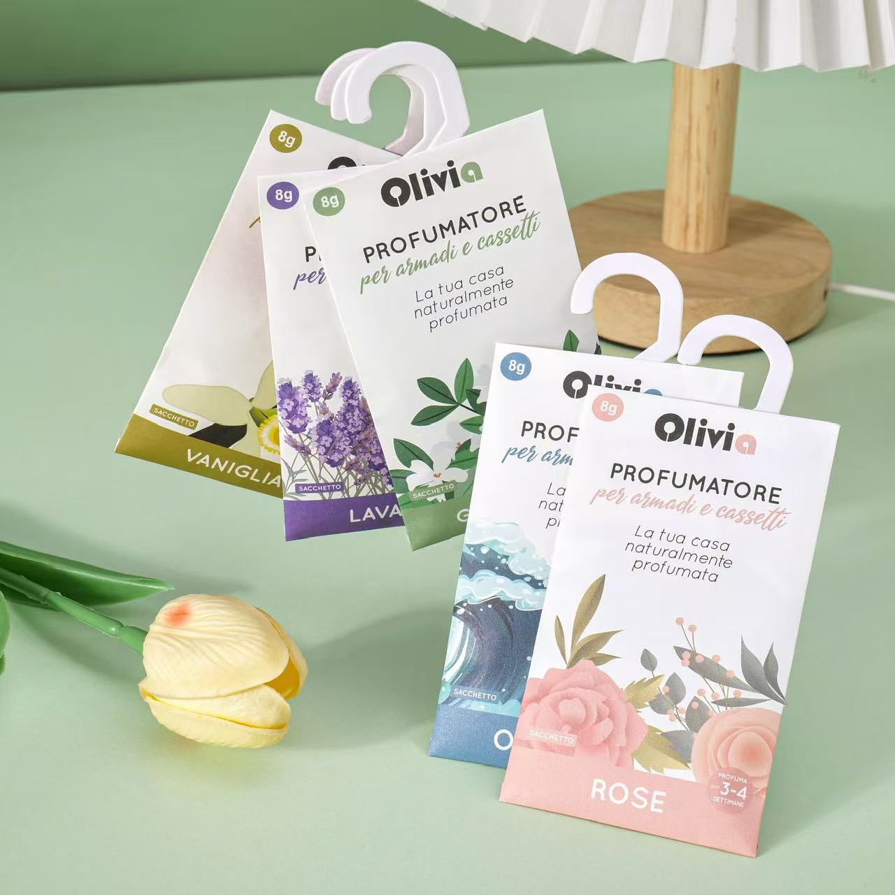 Creative Hook Drawer Wardrobe Fragrant Bag Bedroom Deodorizing Fragrant Bag Aromatherapy Fragrance Wholesale Paper Bag Car Fragrant Bag Pendant