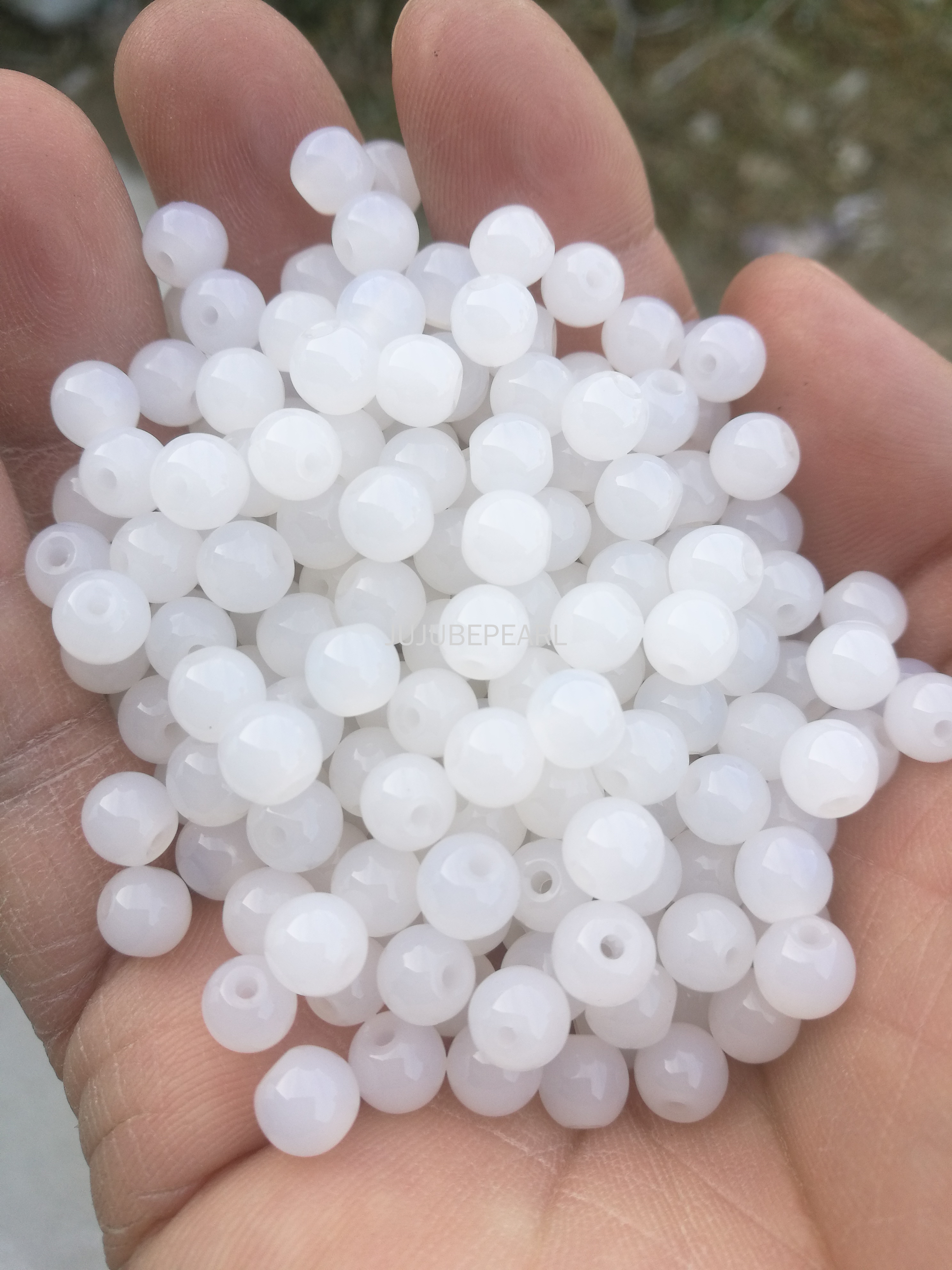 Spot wholesale high imitation Nanyang shell pearls imitation natural colored shell necklaces bracelets DIY naked bead accessories