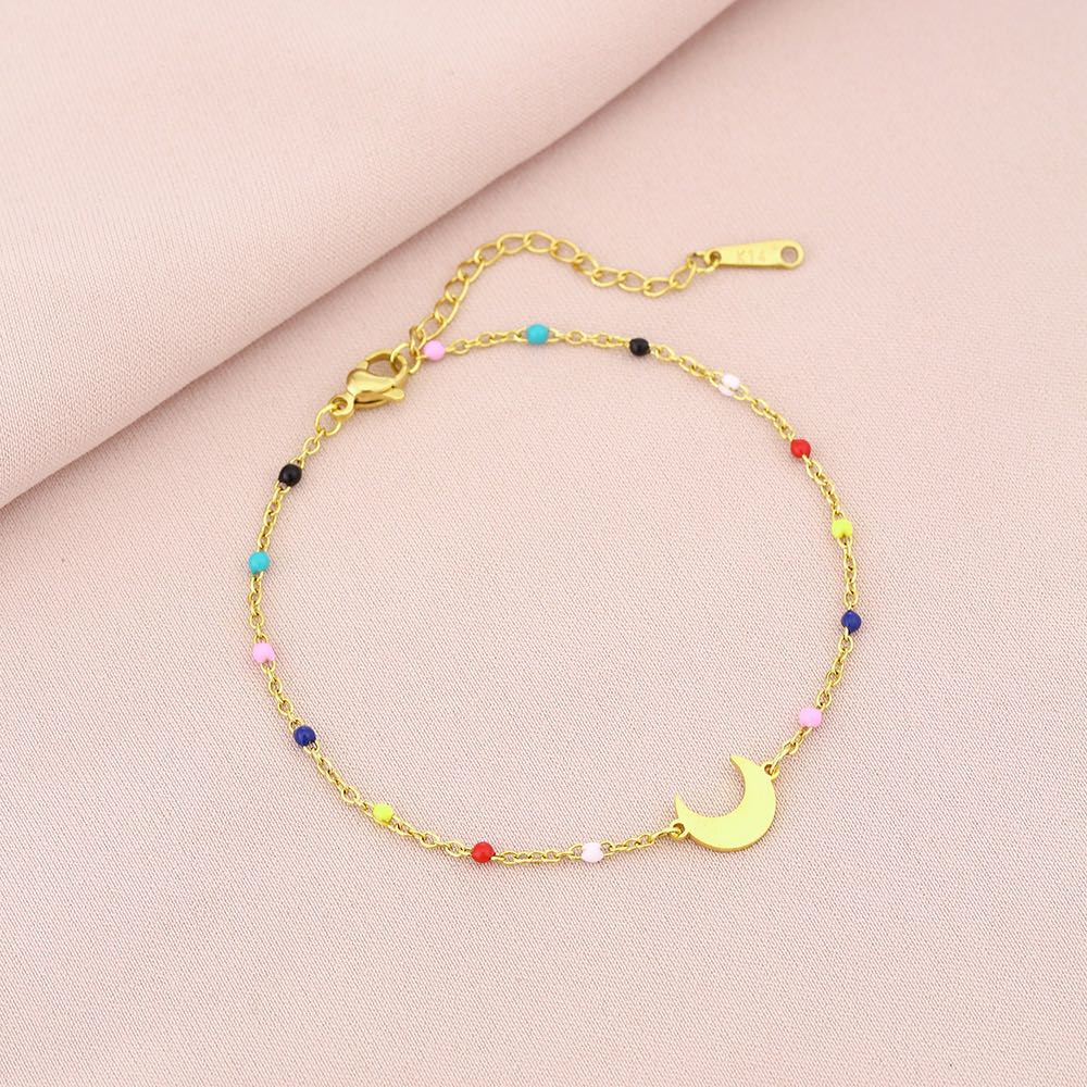 Cross border hot selling stainless steel color bracelet, versatile and high-end for women, couple's titanium steel geometric bracelet bracelet bracelet accessories