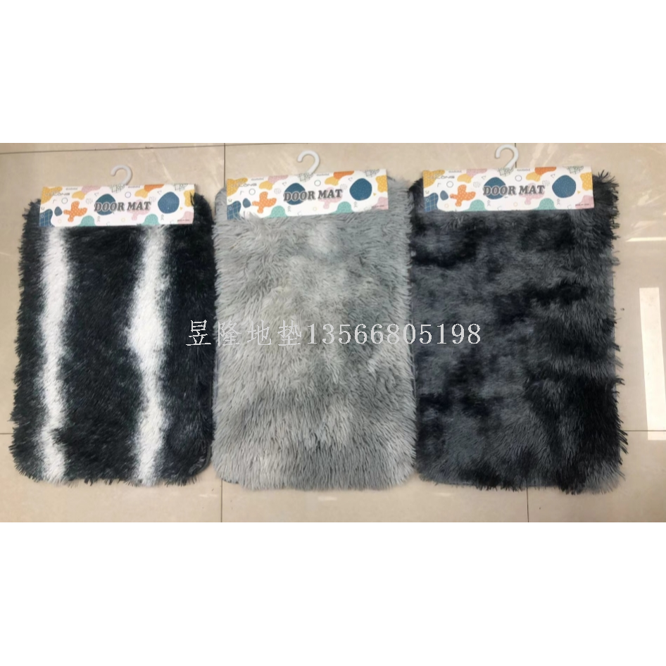 Factory direct sales carpet mats, floor mats, anti slip mats, bathroom mats, entrance door mats, tie dyed long silk wool