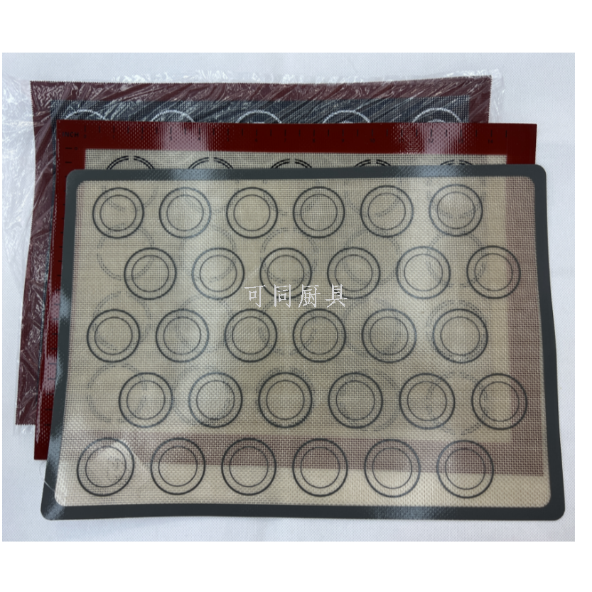 Hot selling silicone baking pad, heat-resistant macaron baking pad, reusable non stick kneading pad, kitchen baking tool