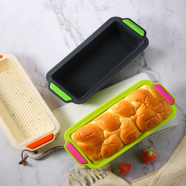 Silicone two-color toast mold cake baking tray DIY toast mold baking tray baking utensils