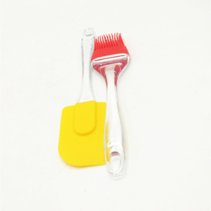 Sunshine Department Store S01B Kitchen Baking Tool Oil Brush, High Temperature Resistant Coating Barbecue Brush, Silicone Scraper