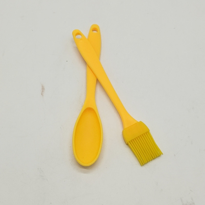 Sunshine Department Store Baking Tool Set Scraper Dough Cutting Silicone Brush Scraper Oil Brush Plastic Cream Scraper Measuring Spoon
