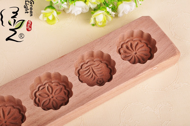 Green light cake mold New multi shape wooden mold Cong you bing mold Korean kitchen supplies wholesale
