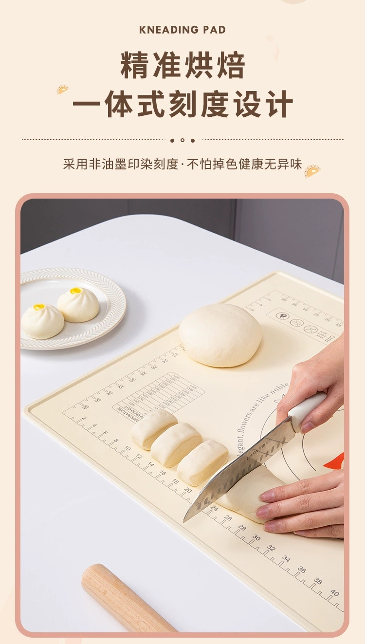 S44-S2212367 Thickened and enlarged silicone kneading pad for household food grade and baking and rolling dough board