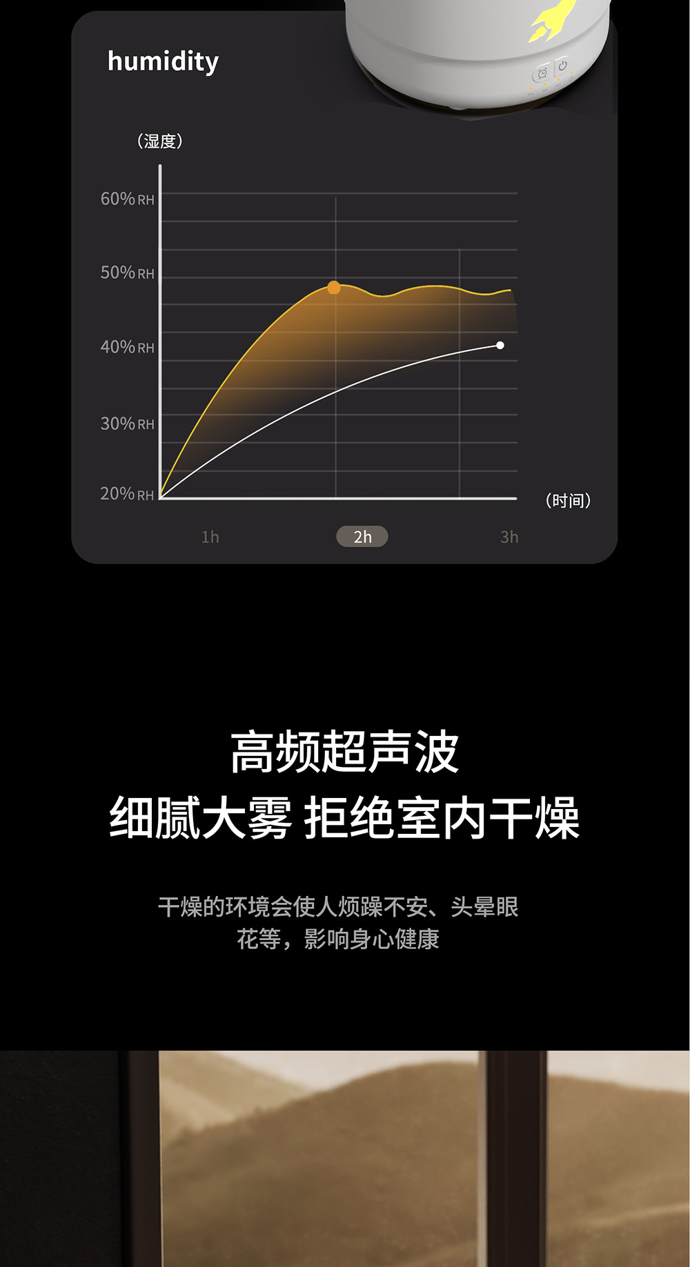 Cross border popular simple and fashionable cannon aromatherapy machine, colorful gradient home ultrasonic aromatherapy machine, creative humidifier