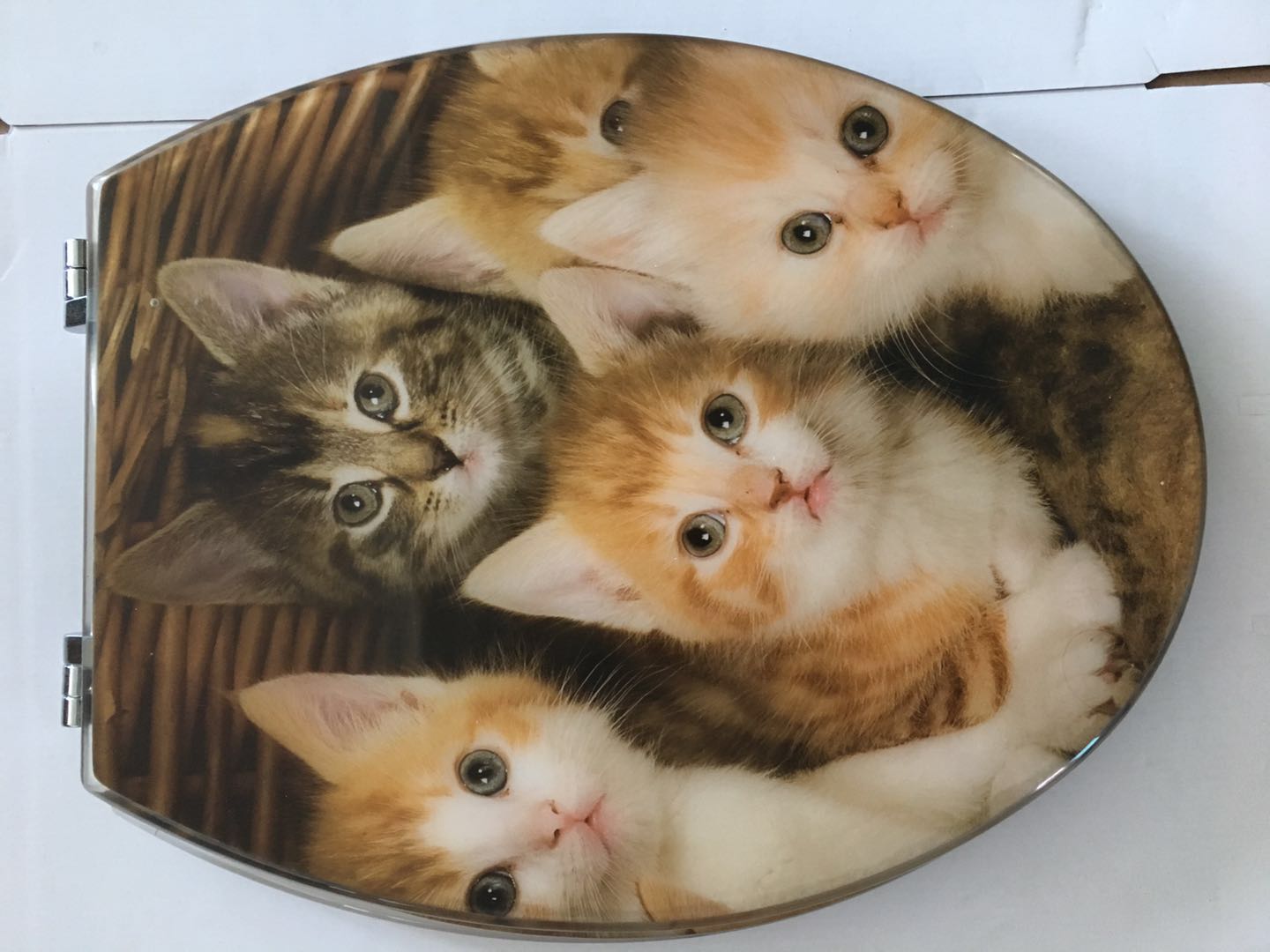 18 inch MDF laminated toilet seat with wooden toilet seat manufacturer direct sales