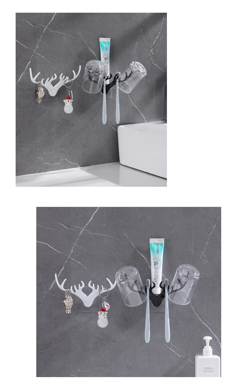 Antlers toothbrush holder multifunctional bathroom storage rack