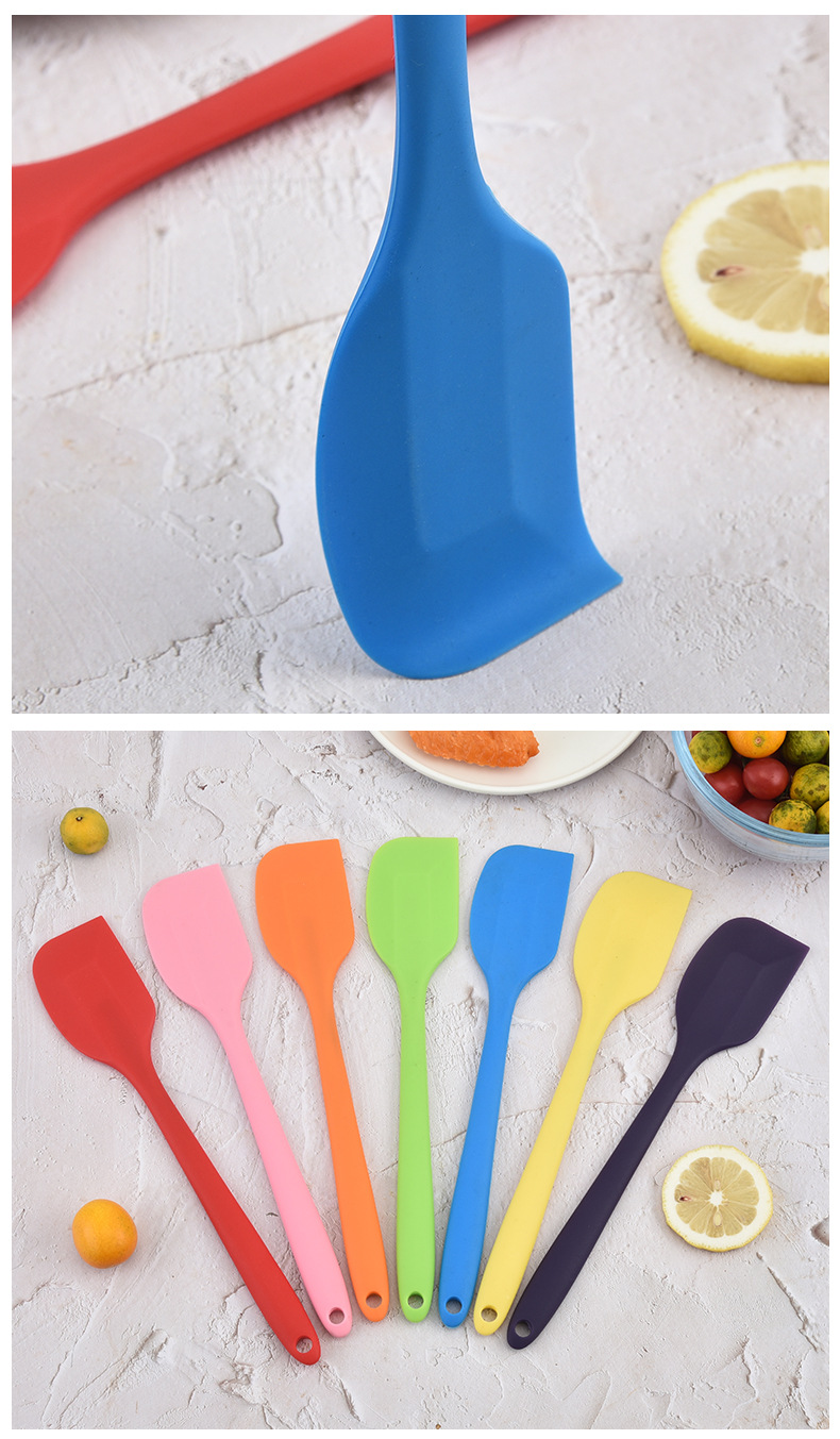 One piece silicone scraper for household kitchen cake, cream spatula, size, butter mixer, baking tool