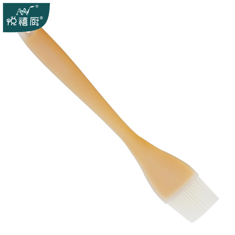 【 Yuexi Kitchen 】 Large all inclusive semi transparent silicone brush, barbecue brush, baking cream butter brush