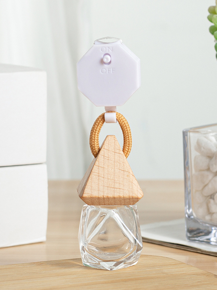 Easy pull buckle, retractable buckle, car mounted fragrance bottle, car mounted fragrance pendant, diamond shaped perfume bottle, car accessories