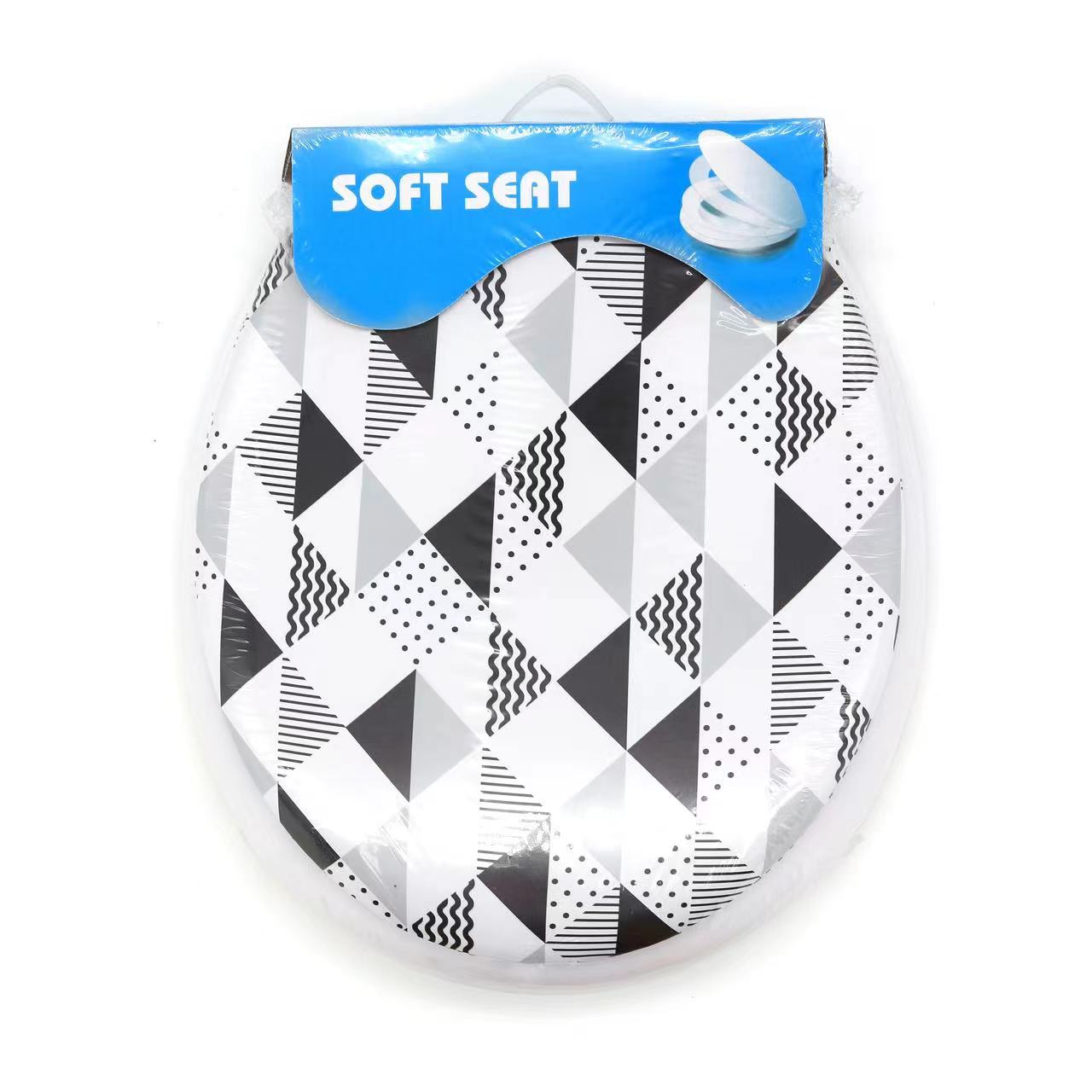 Foreign trade 18 inch wooden printed toilet seat, toilet seat, household toilet