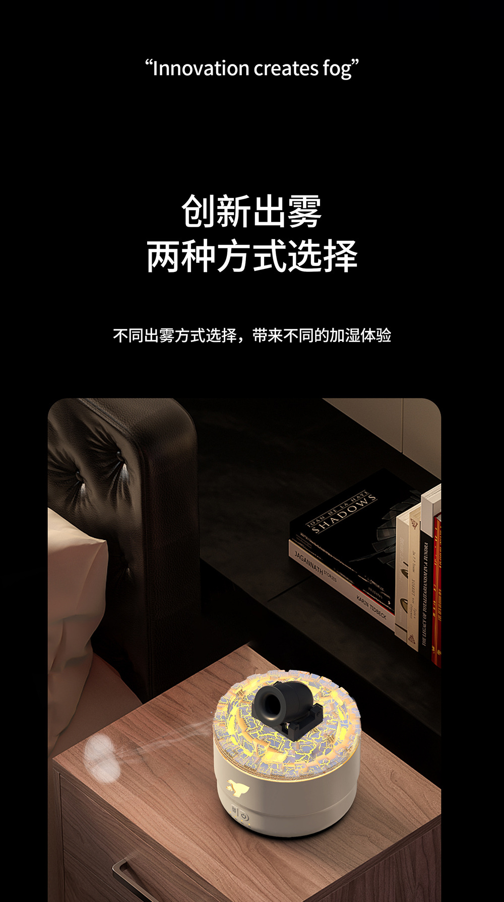 Cross border popular simple and fashionable cannon aromatherapy machine, colorful gradient home ultrasonic aromatherapy machine, creative humidifier