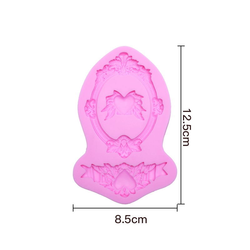 DIY Baking Tools Baking Tool Set Home Lace Frame Liquid Silicone Mold Flip Sugar Cake Decoration Mold