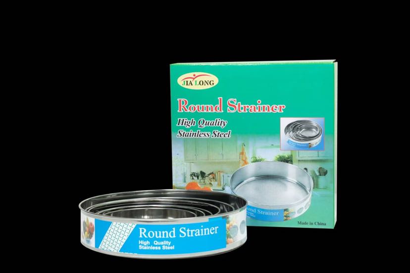 Baking manual circular fine stainless steel sieve stainless steel flour sieve