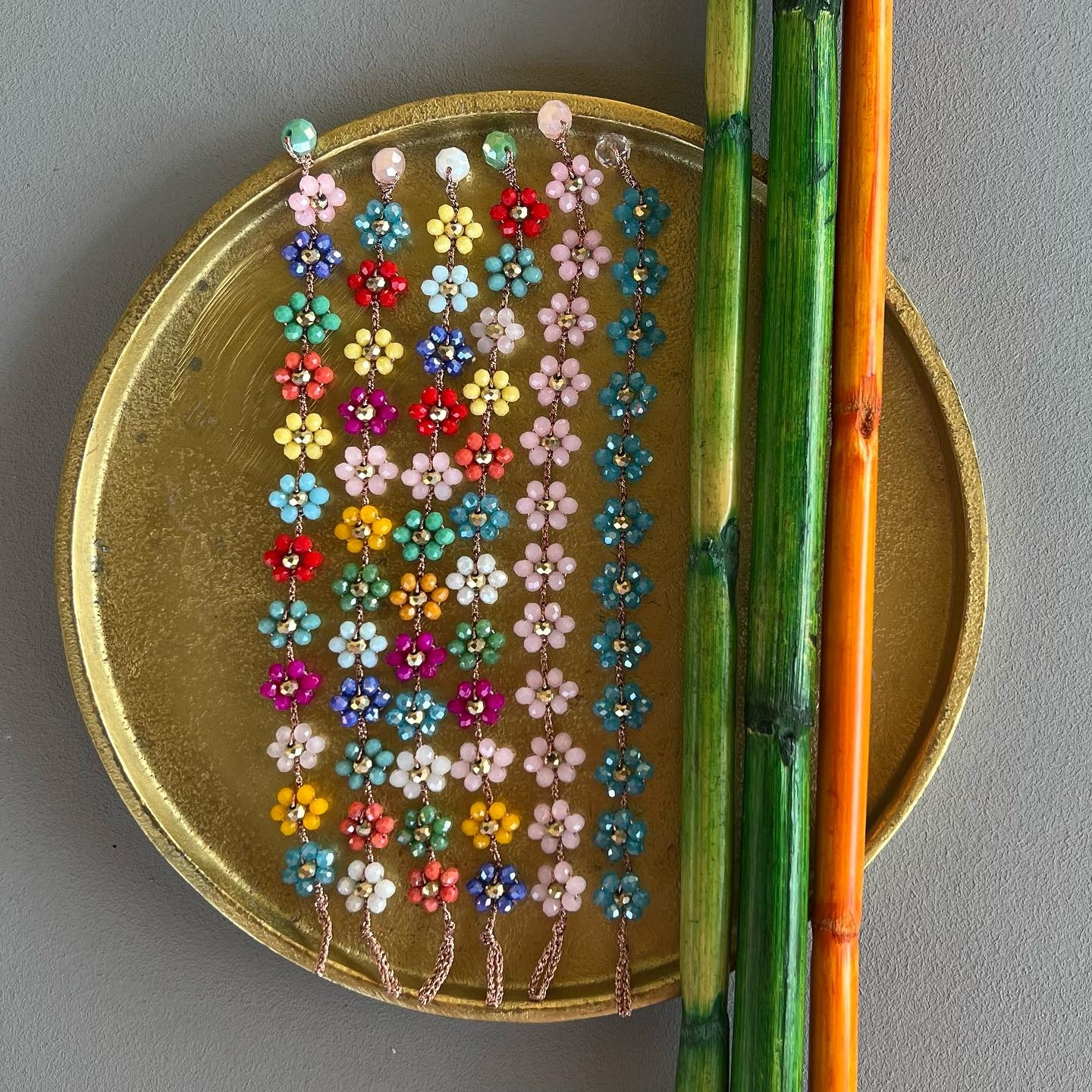 Xiaoxiangfeng Versatile Crystal Crochet DIY Jewelry Daisy Bracelet New Accessories and Accessories