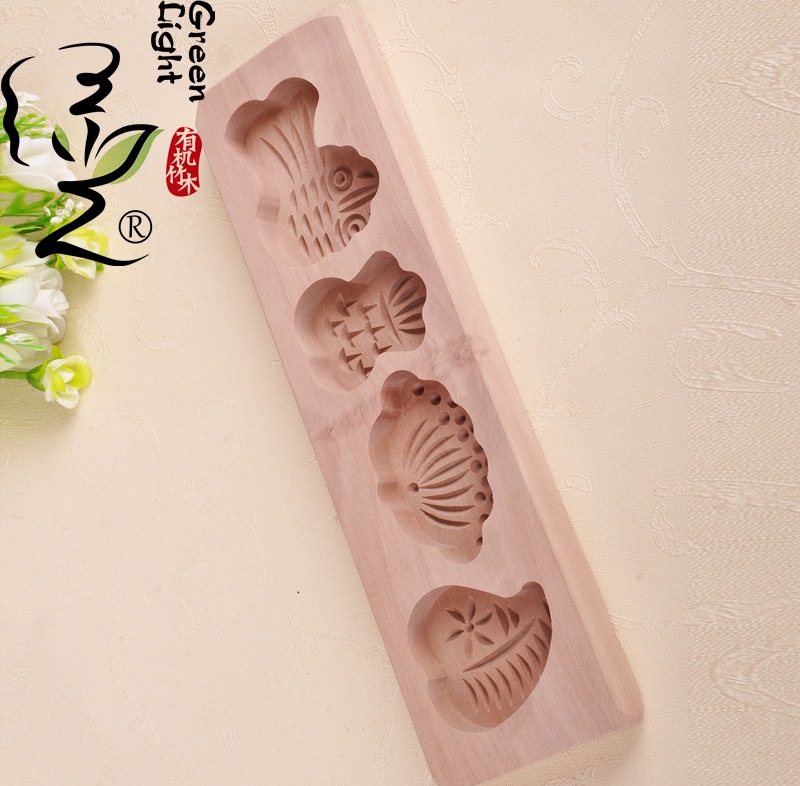 Green light cake mold New multi shape wooden mold Cong you bing mold Korean kitchen supplies wholesale