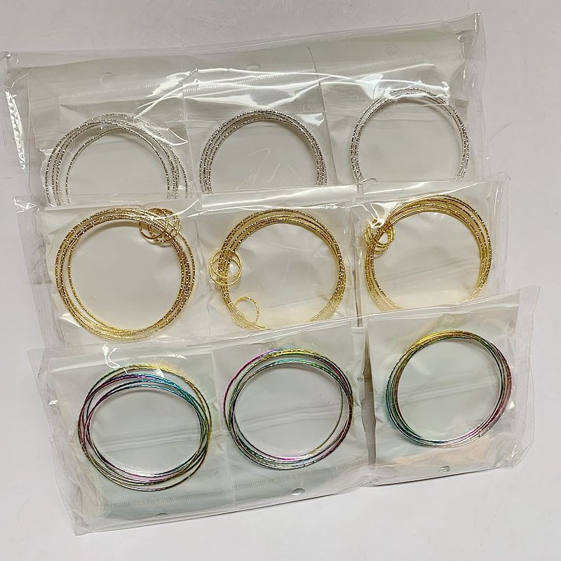 Two yuan shop exquisite multi ring bracelet metal multiple bracelet bracelet 2 yuan jewelry store wholesale source