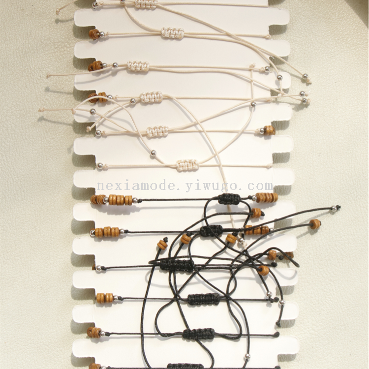 Ethnic style high beauty bracelet Bohemian retro niche design natural wood bead bracelet handmade in stock