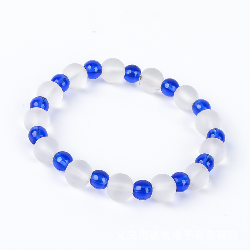 Glass crystal bracelet, colored frosted bracelet, DiTan online store, small commodity opening, traffic attraction gift