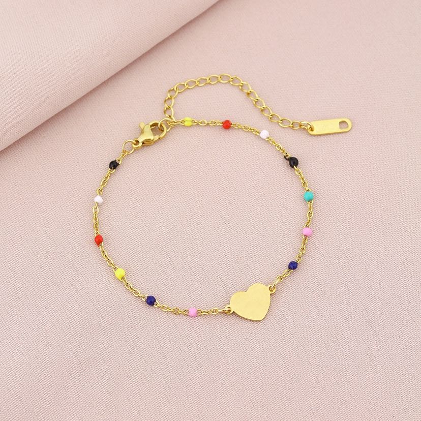 Cross border hot selling stainless steel color bracelet, versatile and high-end for women, couple's titanium steel geometric bracelet bracelet bracelet accessories