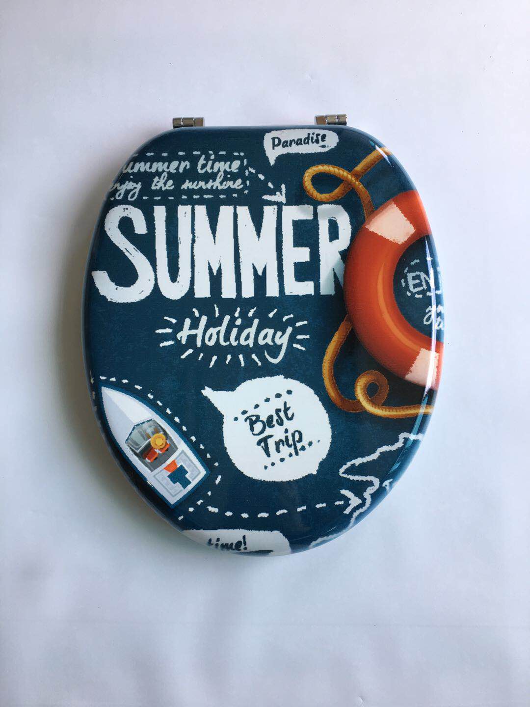 18 inch MDF laminated toilet seat with wooden toilet seat manufacturer direct sales