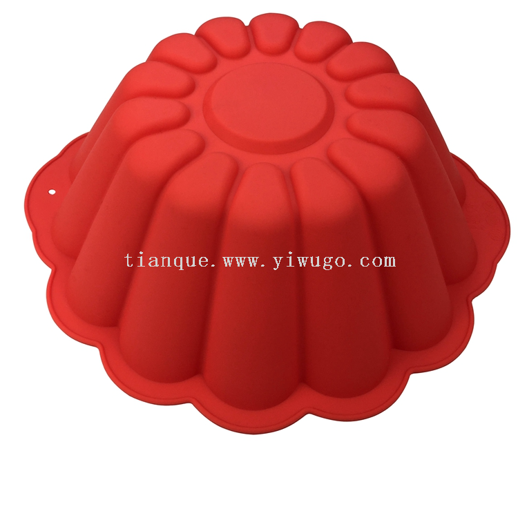 Silicone Qifeng Cake Mold for Household Oven Utensils Baking Mold Anti slip Thick Circular Kitchen Cake Mold