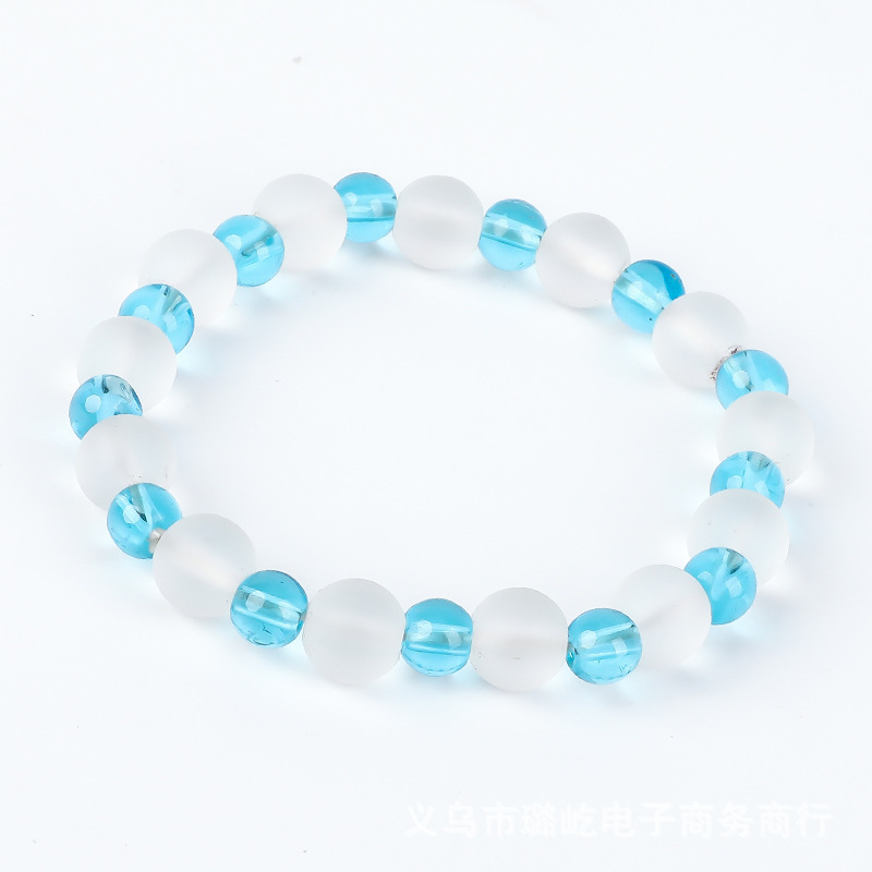 Glass crystal bracelet, colored frosted bracelet, DiTan online store, small commodity opening, traffic attraction gift