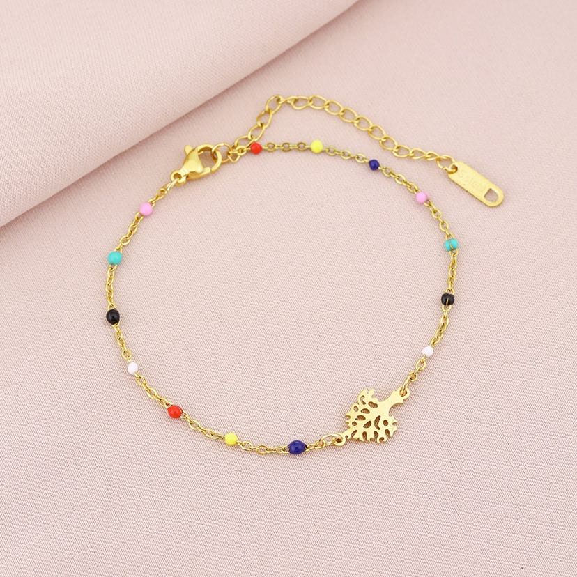 Cross border hot selling stainless steel color bracelet, versatile and high-end for women, couple's titanium steel geometric bracelet bracelet bracelet accessories