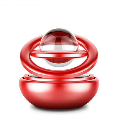 Car mounted perfume constellation interstellar diamond crystal double ring suspension rotation car mounted aromatherapy solar energy rotation car mounted aromatherapy