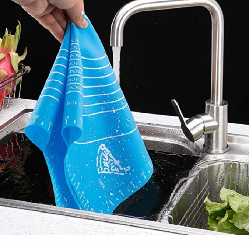 40 * 50cm Silicone Rubbing Mat with Scale Baking Mat Non stick and Noodle Mat Silicone Rubbing Mat