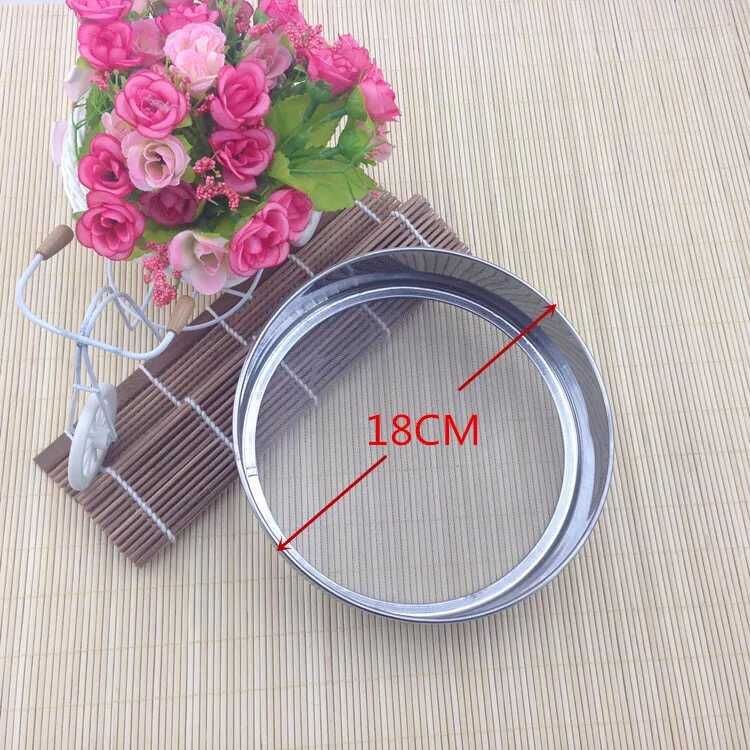 Baking manual circular fine stainless steel sieve stainless steel flour sieve